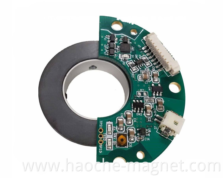 Rubber Encoder Magnet Ring 49*25*2 Inner Ring 62 Poles Outer Ring 64 Poles for Robot Arms and Sensors